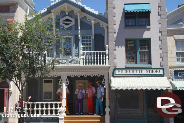 The Dapper Dans performing on Main Street USA