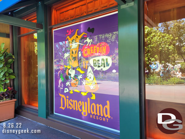 Halloween signage at World of Disney.