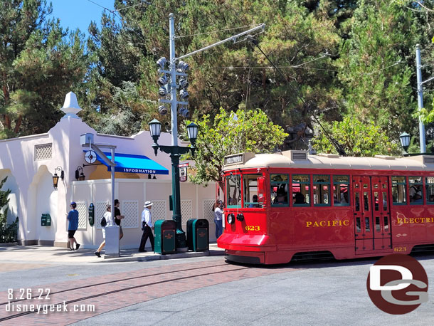 The Information Area in Carthay Circle is behind walls.