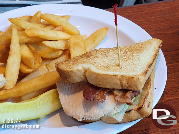 Here is the sandwich (it is a full sandwich.. the other half was taken off the plate before I grabbed the picture).