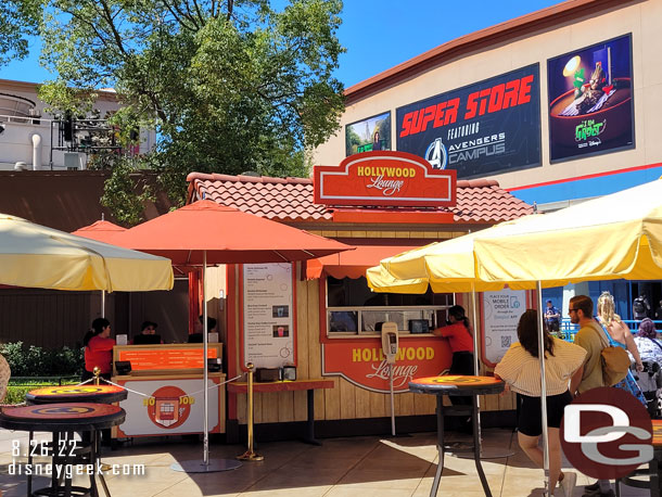 The Hollywood Lounge Kiosk.