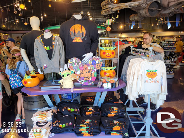 Star Wars Halloween merchandise in the Star Trader