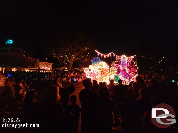 Waiting to cross the parade on Main Street USA