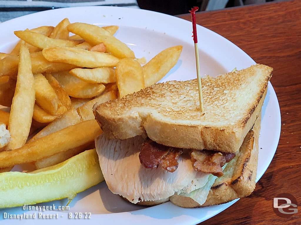 Here is the sandwich (it is a full sandwich.. the other half was taken off the plate before I grabbed the picture).