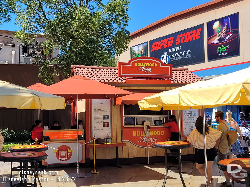 The Hollywood Lounge Kiosk.