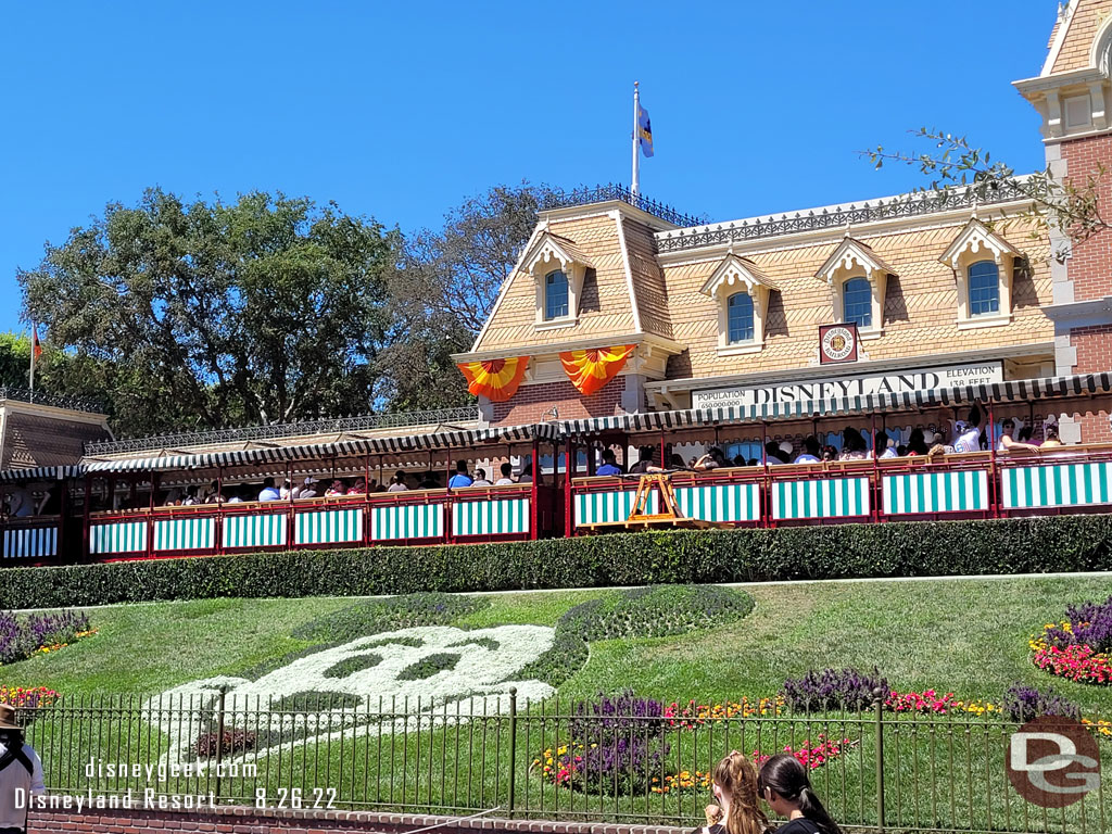 Arriving at Disneyland