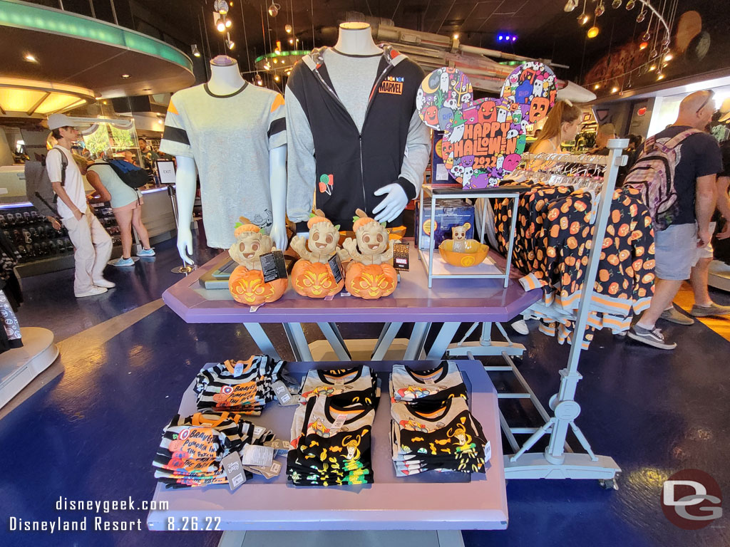 Marvel Halloween merchandise in the Star Trader