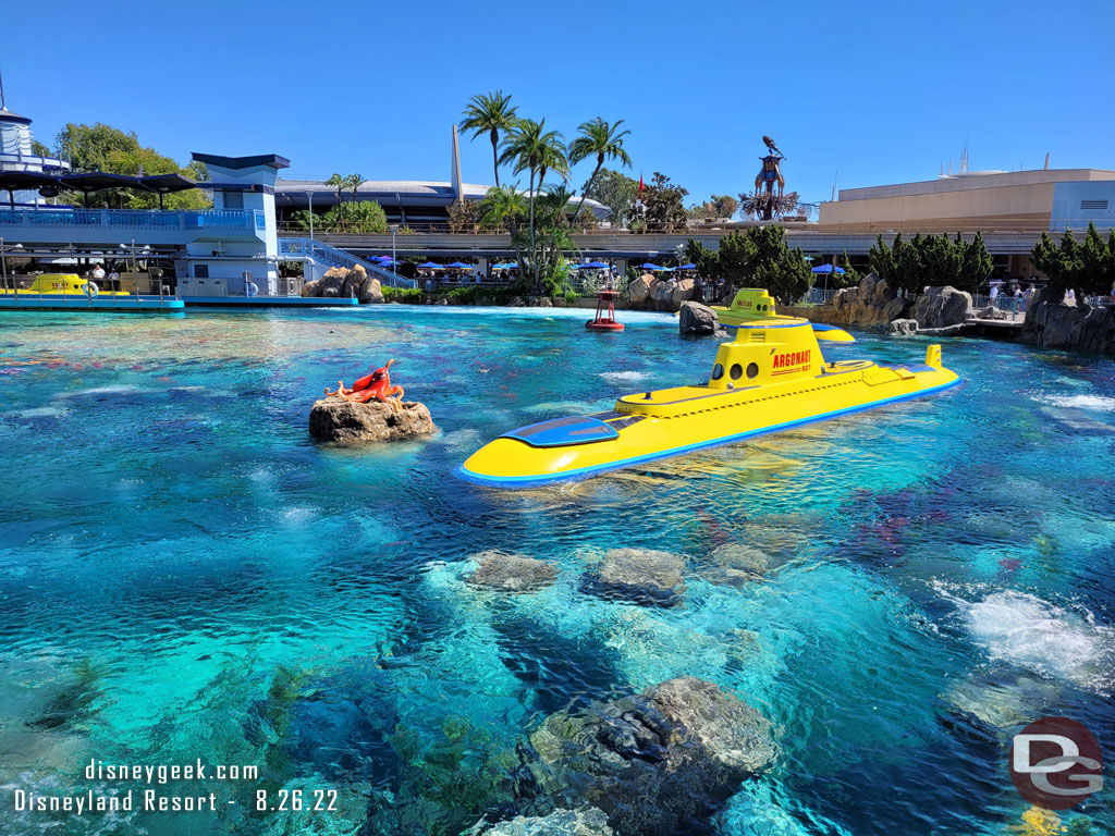 The Finding Nemo submarine lagoon this afternoon