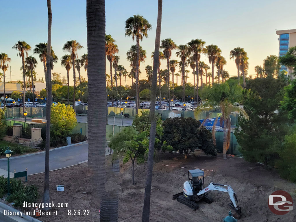 A check of the Downtown Disney project from the Monorail.   Utility work is getting underway.