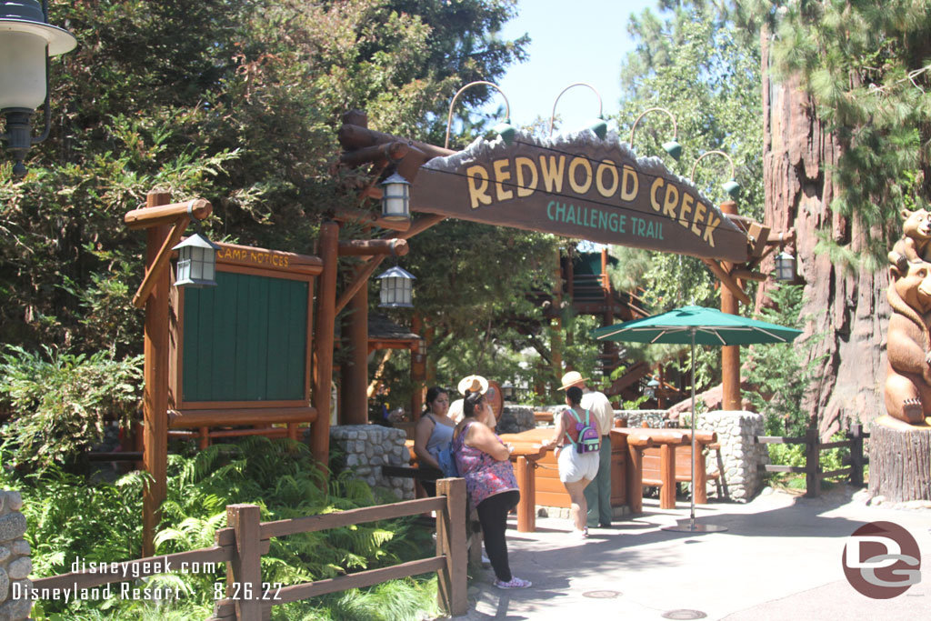 Redwood Creek has reopened since my last visit.