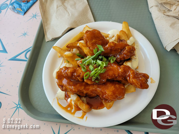 For Halloween Flo's V-8 Cafe features a Spicy Chicken and Fries offering for $12.49