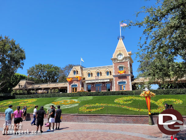 The Halloween Floral Mickey uses artificial turf this year.