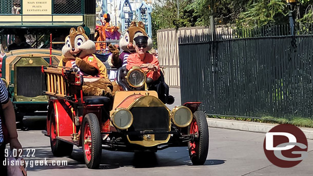 Time for the 2:30pm - Mickey and Friends Cavalcade which includes the characters in their new Halloween Costumes.