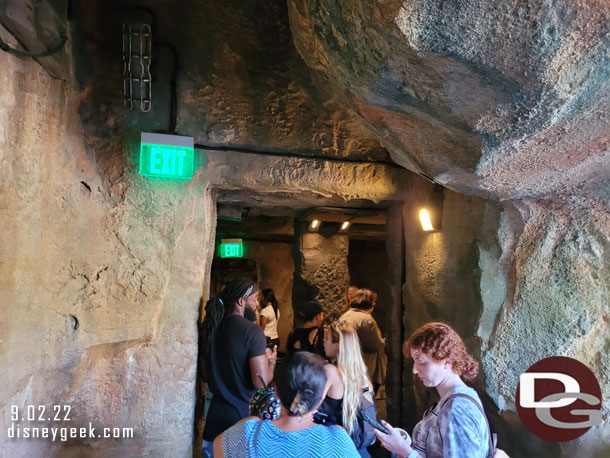 3:02pm - Guests moving slowly at the door, but still moving.