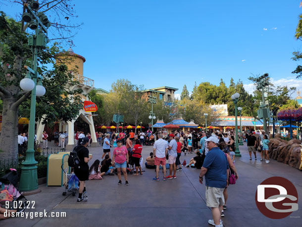 6:09pm - Guests waiting for the 6:30 Musical Celebration of Coco show.