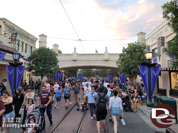 7:13pm - Buena Vista Street