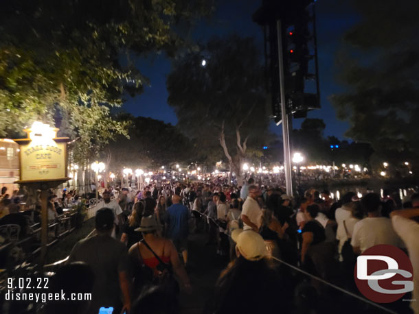 8:48pm - The crowd gathered for Fantasmic