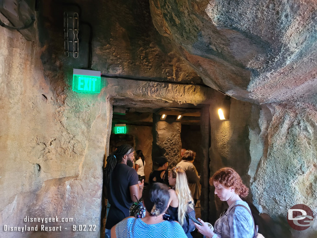 3:02pm - Guests moving slowly at the door, but still moving.