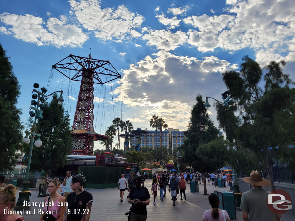 Some clouds rolled in and made it much more comfortable to walk around.