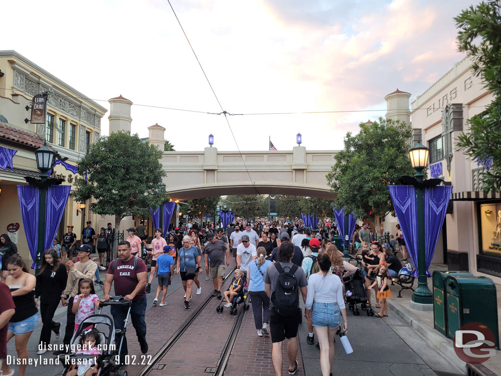 7:13pm - Buena Vista Street