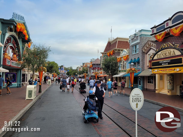 Main Street USA this morning.