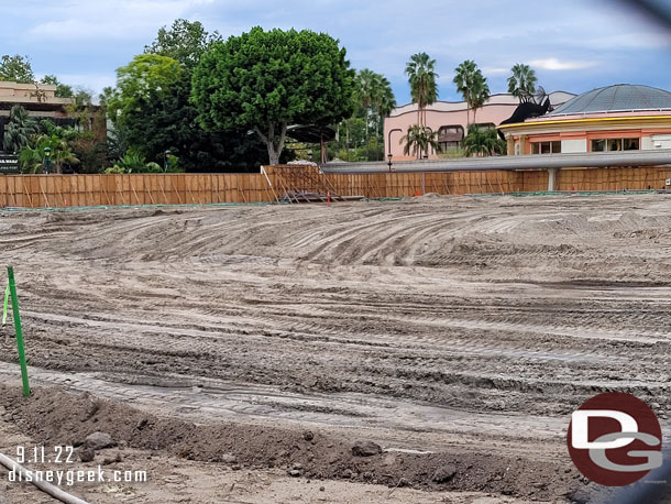 Grading is underway as the prepare the site for construction.