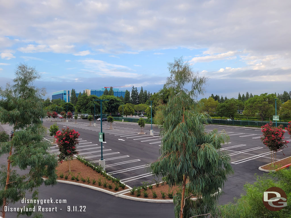 The landscaping and paving project in the former Downtown Disney parking lot that is now used for Cast Member parking is complete.