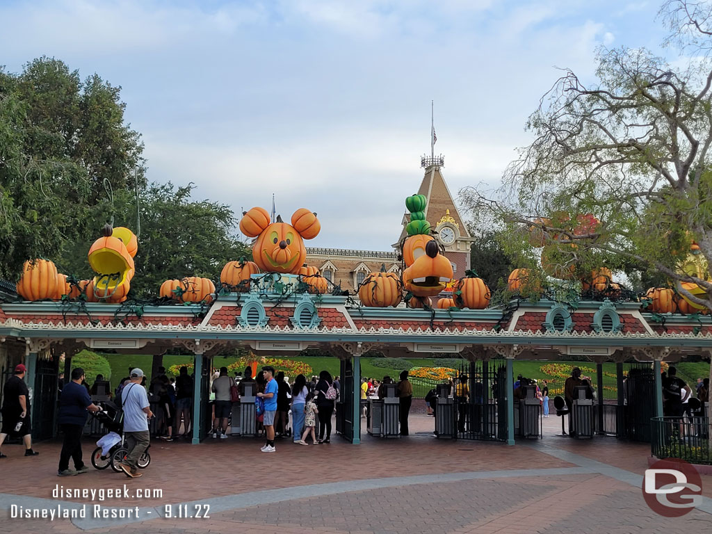 7:48am - Entering Disneyland.