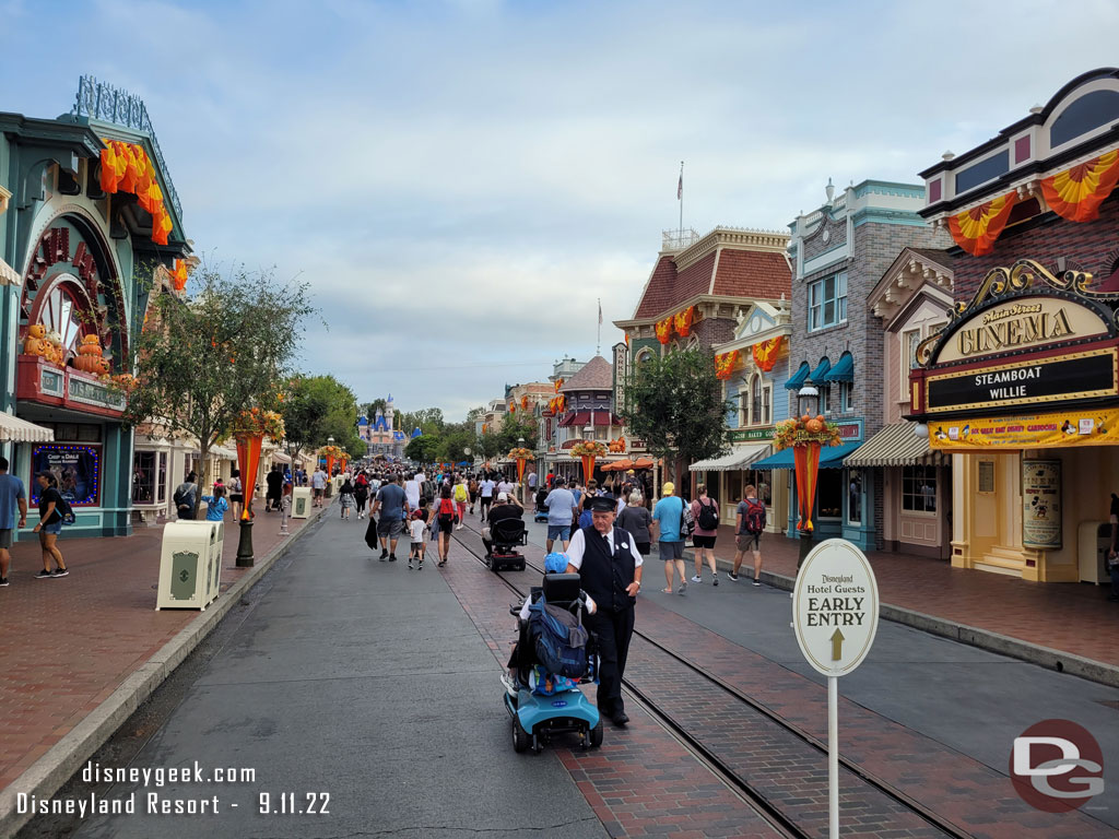 Main Street USA this morning.