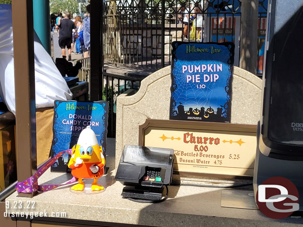 Donald Duck Candy Corn sippers are available at several locations throughout both parks.