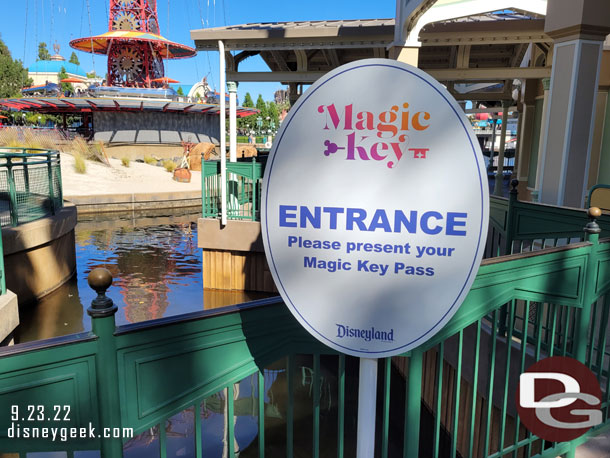 Magic Key Pass Holders can stop by the swings and pick up a set of stickers.