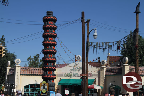 Stopped by Cars Land to grab a bite from Flo's and look around.