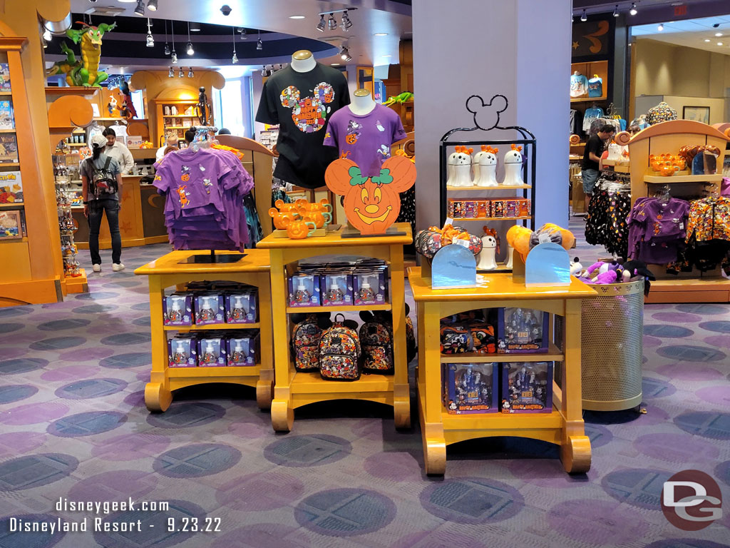 Halloween merchandise.