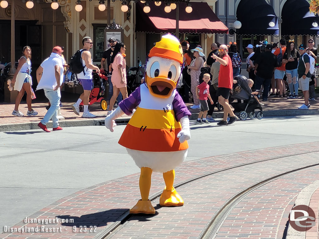 Donald on the move.