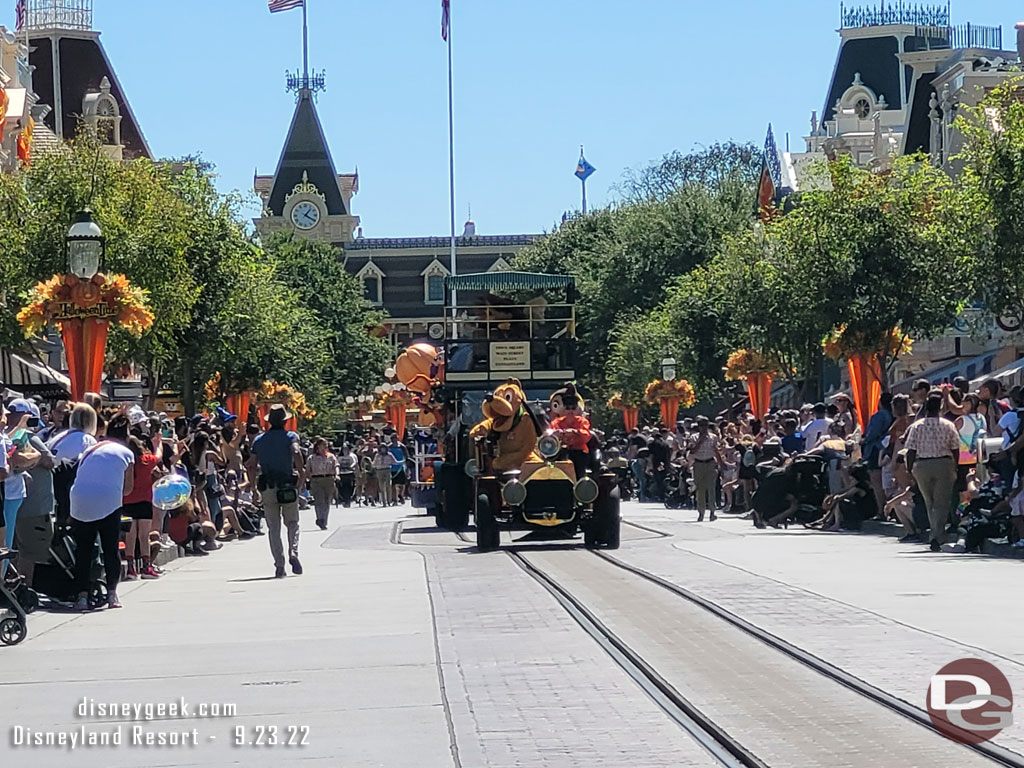 Mickey and Friends Cavalcade making its way up Main Street USA