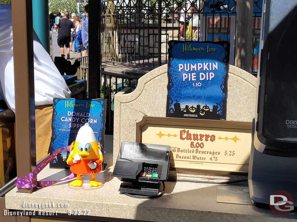 Donald Duck Candy Corn sippers are available at several locations throughout both parks.