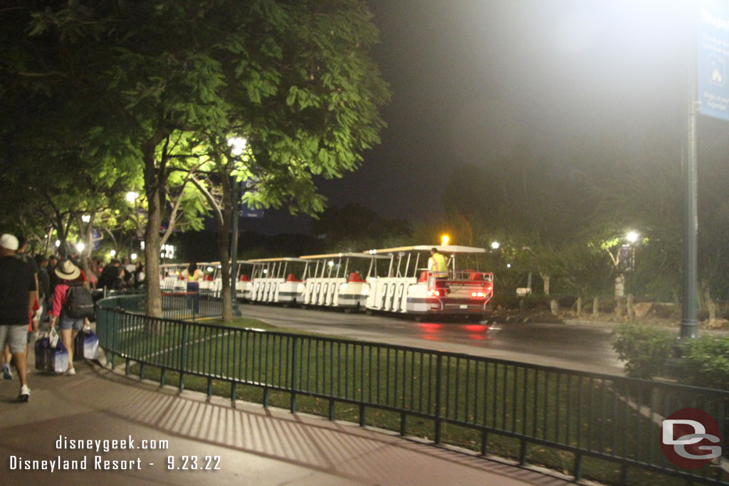 9:44pm - Made it to the tram stop and about to enter the crowd and work my way to a seat.