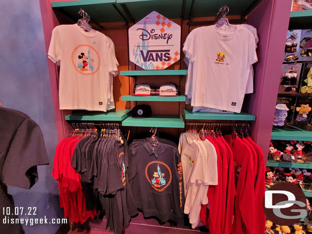 A line of Disney Vans clothing is now for sale in Gone Hollywood featuring Walt Disney World.