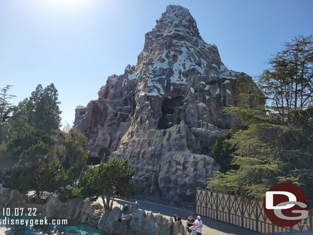 The Matterhorn renovation is wrapping up.  The scaffolding is removed.