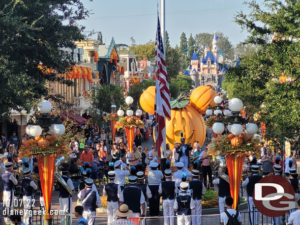 The Nightly Flag Retreat in Town Square 