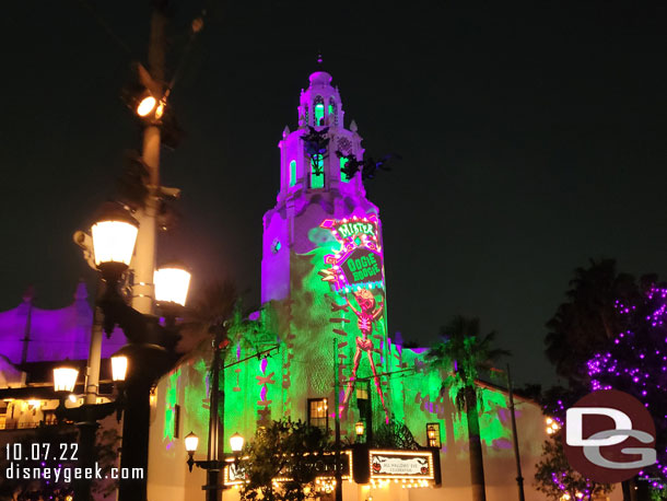 Oogie Boogie Projections on Carthay Circle