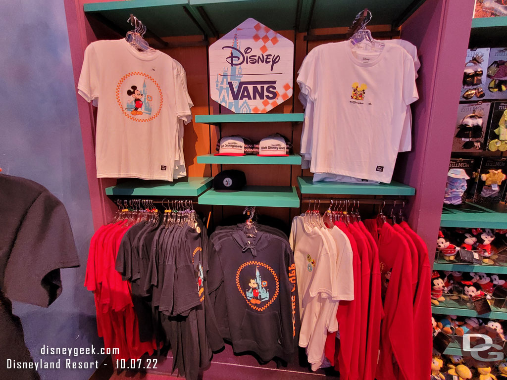 A line of Disney Vans clothing is now for sale in Gone Hollywood featuring Walt Disney World.