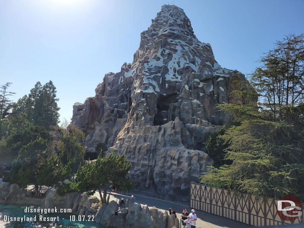 The Matterhorn renovation is wrapping up.  The scaffolding is removed.