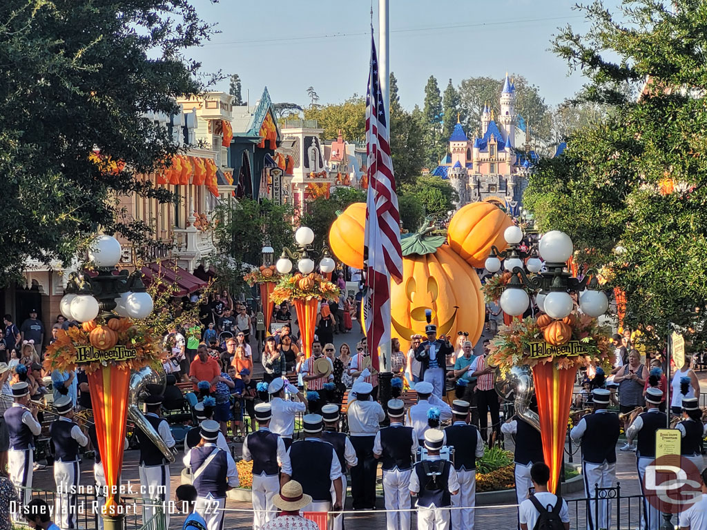 The Nightly Flag Retreat in Town Square 