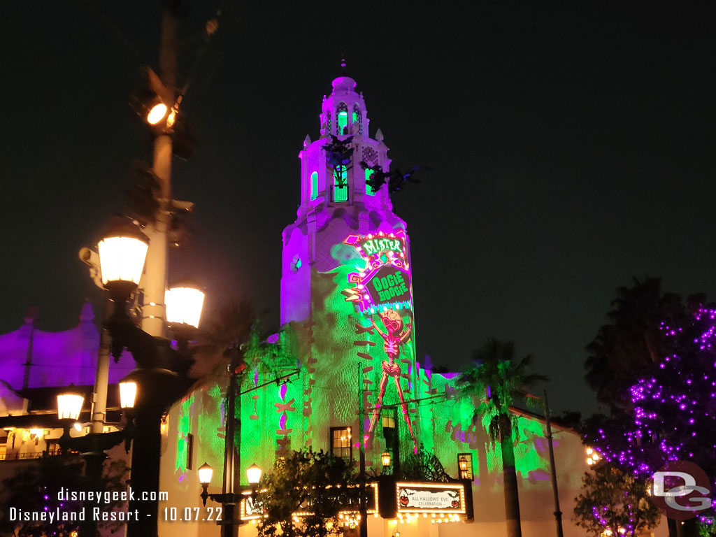 Oogie Boogie Projections on Carthay Circle