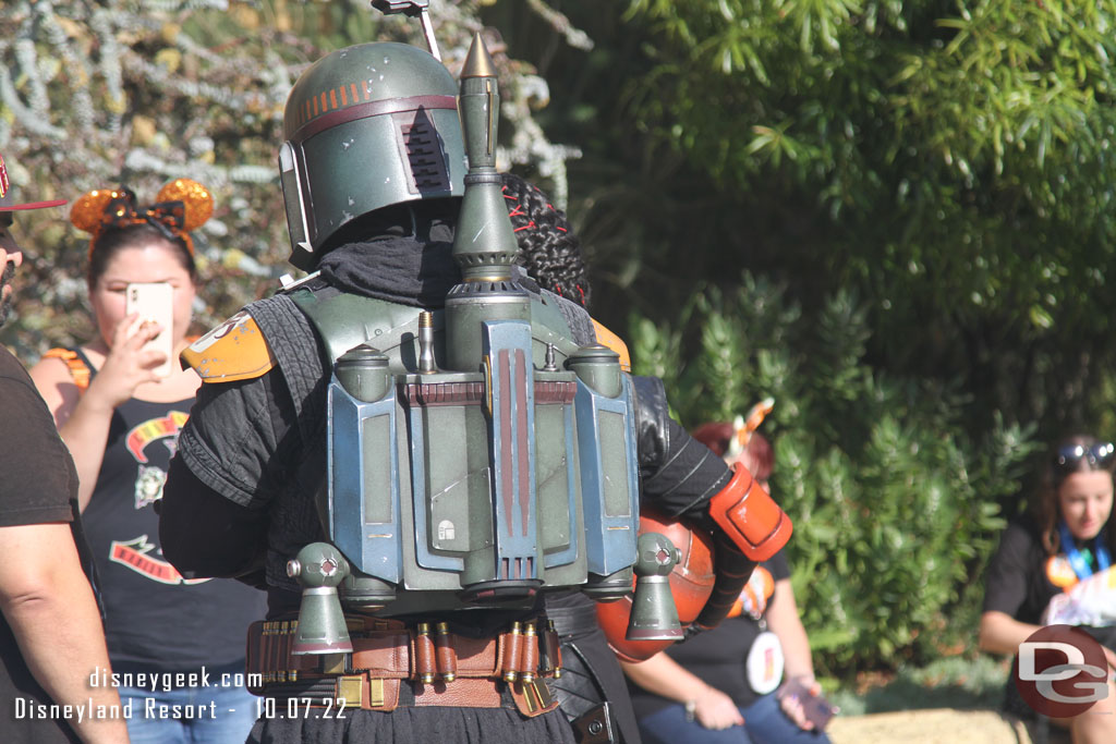 Boba Fett in Black Spire Outpost, a look at his backpack.