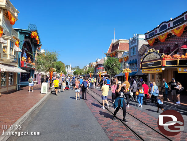 Main Street USA this morning.