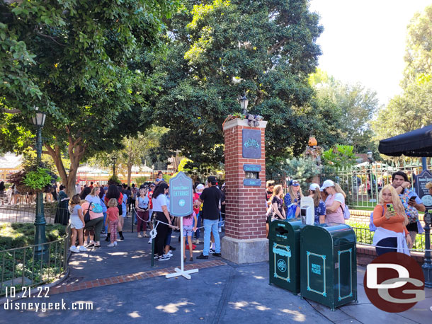 12:14pm - 70 min posted wait for Haunted Mansion Holiday