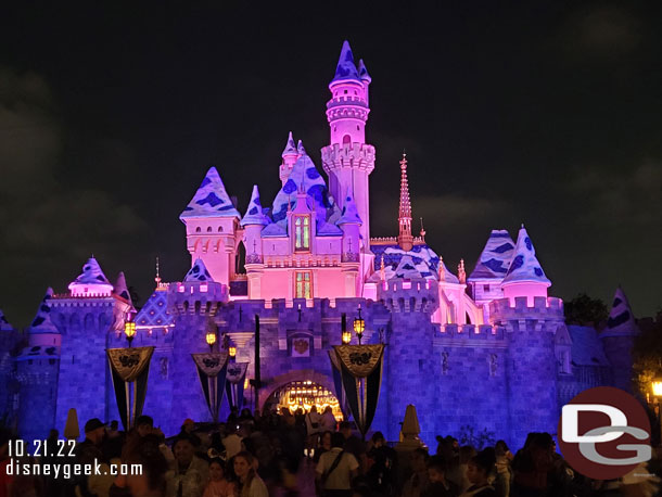 Sleeping Beauty Castle this evening.