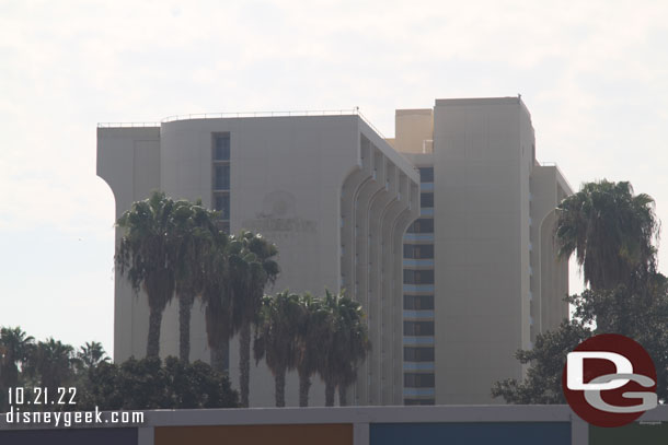 No real visible progress on the Paradise Pier Hotel conversion.